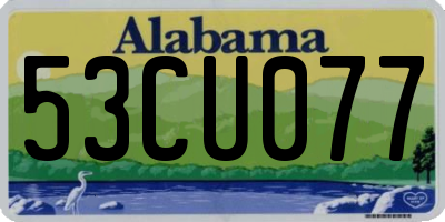 AL license plate 53CU077