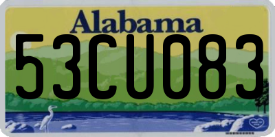 AL license plate 53CU083