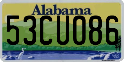 AL license plate 53CU086