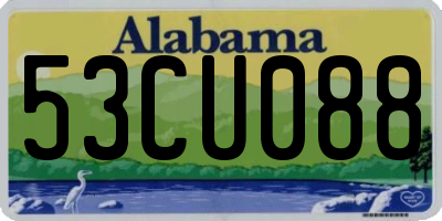AL license plate 53CU088
