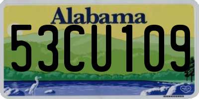 AL license plate 53CU109