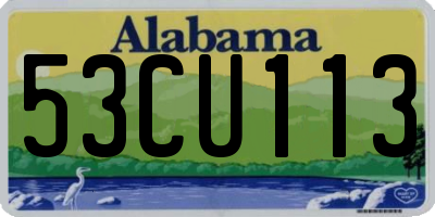 AL license plate 53CU113