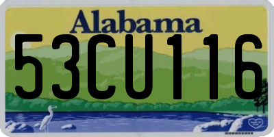 AL license plate 53CU116