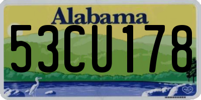 AL license plate 53CU178