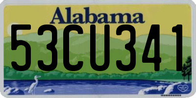 AL license plate 53CU341