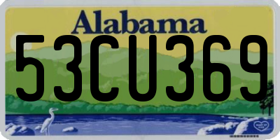 AL license plate 53CU369