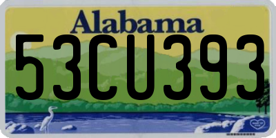 AL license plate 53CU393