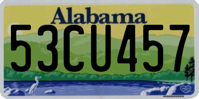 AL license plate 53CU457