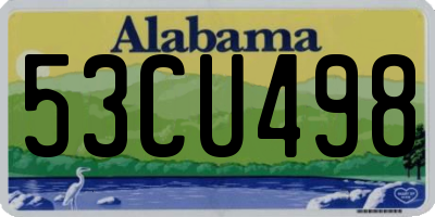 AL license plate 53CU498
