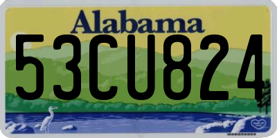 AL license plate 53CU824