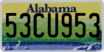 AL license plate 53CU953