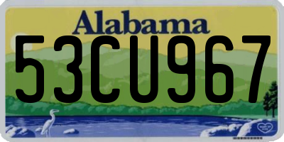 AL license plate 53CU967