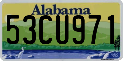 AL license plate 53CU971