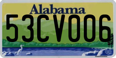 AL license plate 53CV006