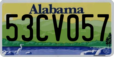 AL license plate 53CV057