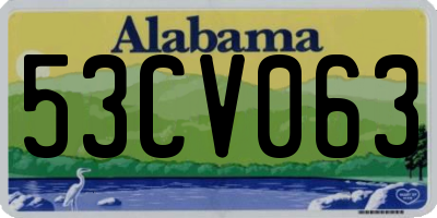 AL license plate 53CV063