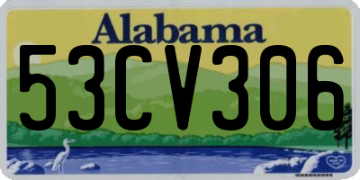 AL license plate 53CV306