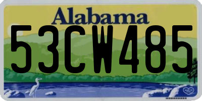 AL license plate 53CW485