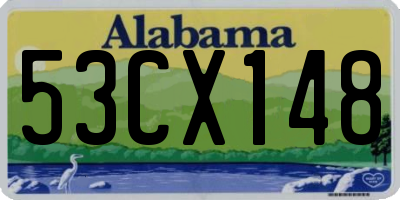 AL license plate 53CX148