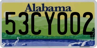 AL license plate 53CY002
