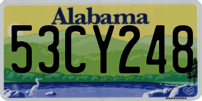 AL license plate 53CY248
