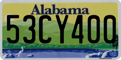 AL license plate 53CY400