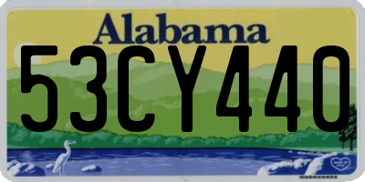 AL license plate 53CY440