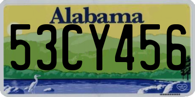 AL license plate 53CY456