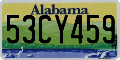 AL license plate 53CY459