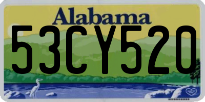 AL license plate 53CY520