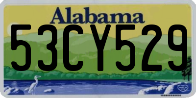 AL license plate 53CY529