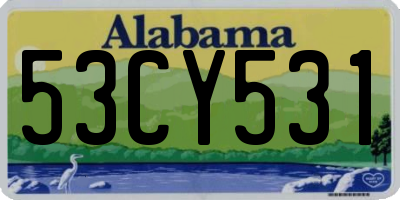AL license plate 53CY531