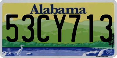 AL license plate 53CY713
