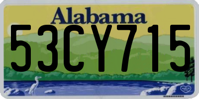 AL license plate 53CY715