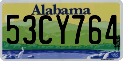 AL license plate 53CY764