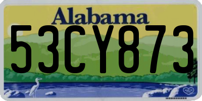 AL license plate 53CY873