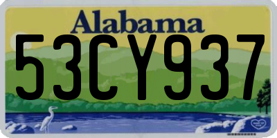 AL license plate 53CY937