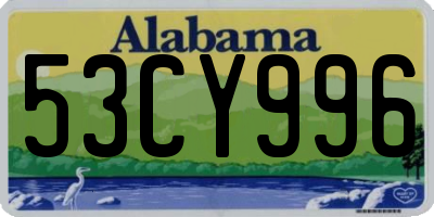 AL license plate 53CY996