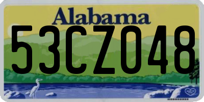 AL license plate 53CZ048