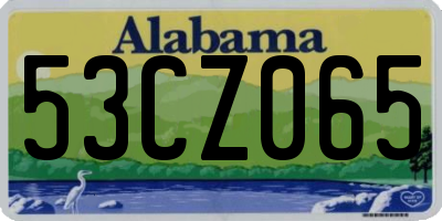 AL license plate 53CZ065
