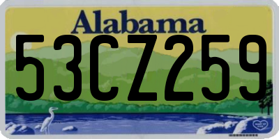 AL license plate 53CZ259