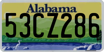 AL license plate 53CZ286