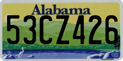 AL license plate 53CZ426