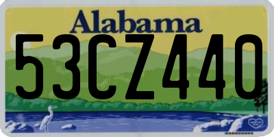 AL license plate 53CZ440