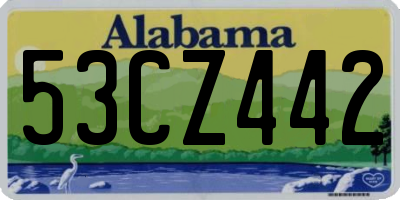 AL license plate 53CZ442