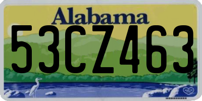 AL license plate 53CZ463
