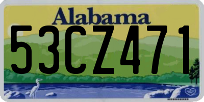 AL license plate 53CZ471