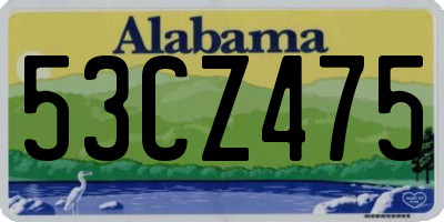 AL license plate 53CZ475