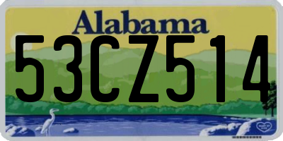 AL license plate 53CZ514
