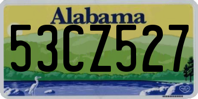 AL license plate 53CZ527